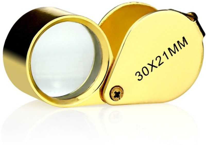 TARGET PLUS POWER 21mm FIRST QUALITY 30X Magnifying Glass  (Gold)