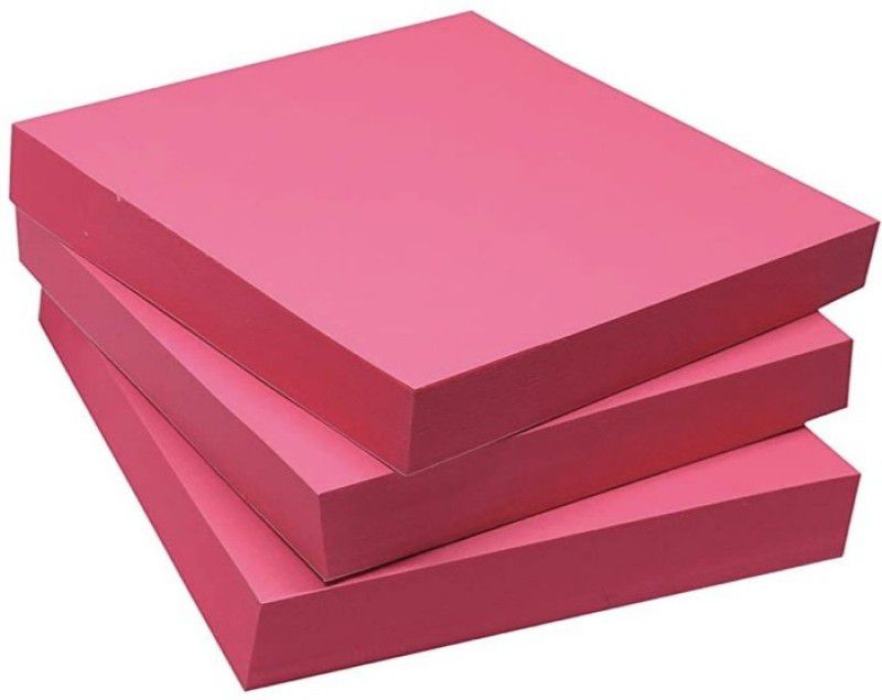 officekart NEON PINK Colour (Pack of 3, 240 Sticky Notes) 80 Sheets RS - PINK, 1 Colors  (Set Of 3, Pink)