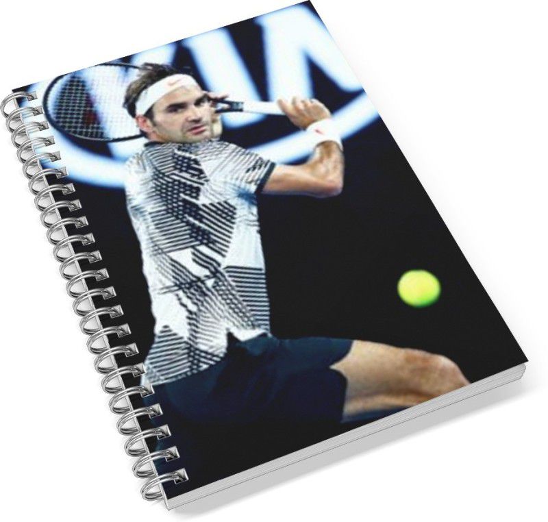 Pinklips Shopping Roger Federer A5 Notebook Ruled 100 Pages  (Multicolor)