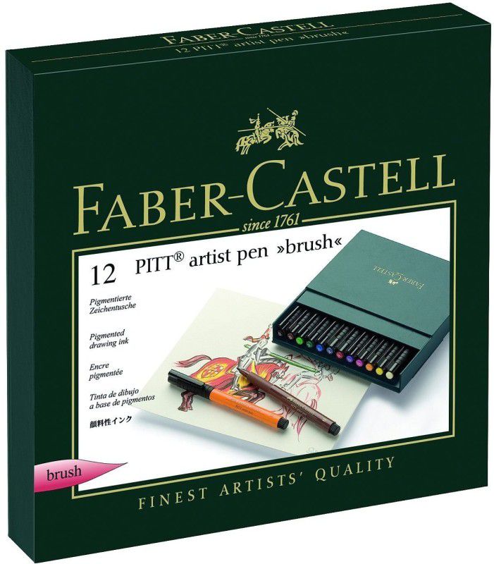 FABER-CASTELL Artist Set Super Fine Nib Sketch Pens  (Set of 1, Multicolor)