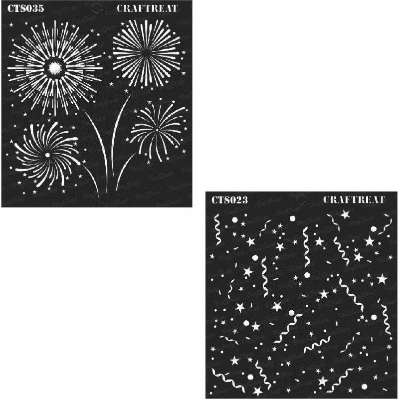 CrafTreat CTS023nCTS035 Confetti & Fire Works (Size : 6