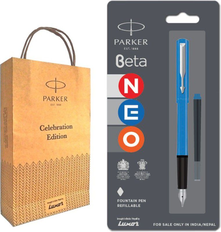 PARKER Beta Neo Fountain Pen with Metal Clip (Pen Body Colour Blue) Fountain Pen  (Blue)