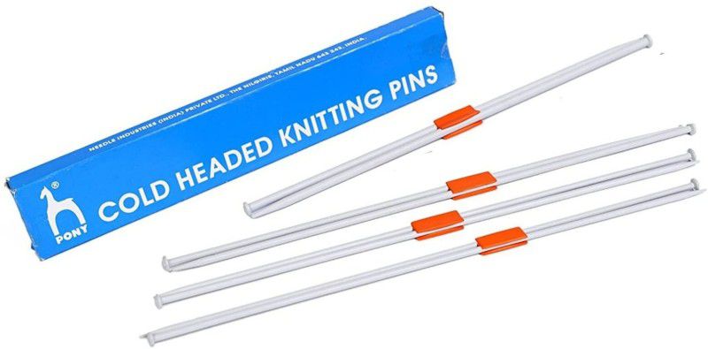 Pony Premium quality Cold Headed Knitting pins Knitting Pin  (Pack of 8)
