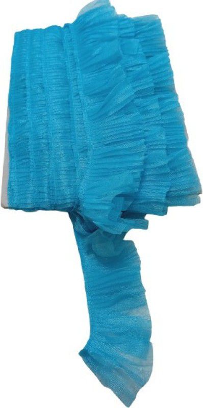 Shyam Diwane Blue Color Lace & Border (Approx 2 Inch Width) Length 5 Metre Lace Reel  (Pack of 1)