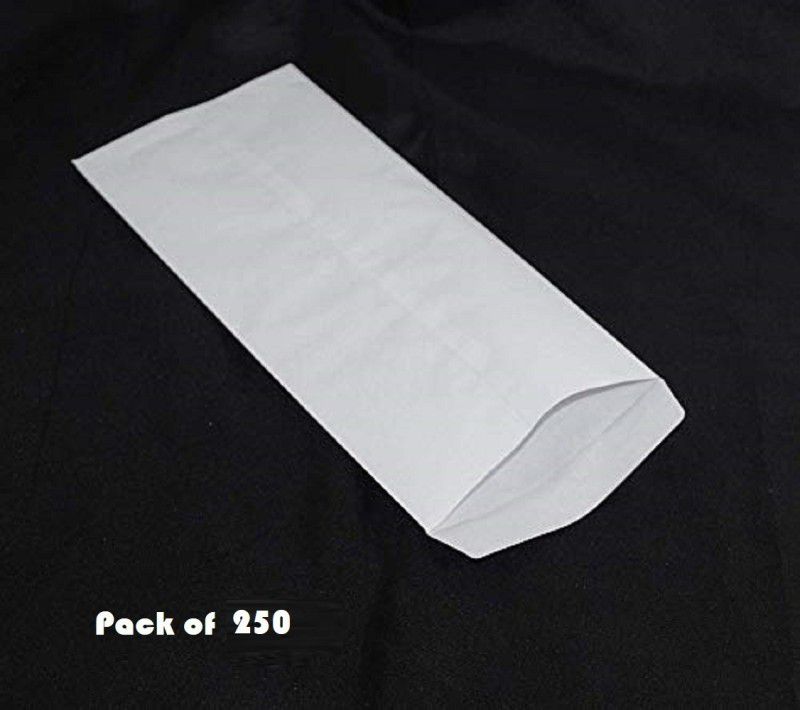 JSMSH Window Envelope White Cheque Size Envelope | 100 GSM | - Pack of 250 Envelopes  (Pack of 250 White)