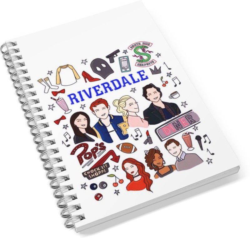 Pinklips Shopping Riverdale A5 Notebook Ruled 100 Pages  (Multicolor)
