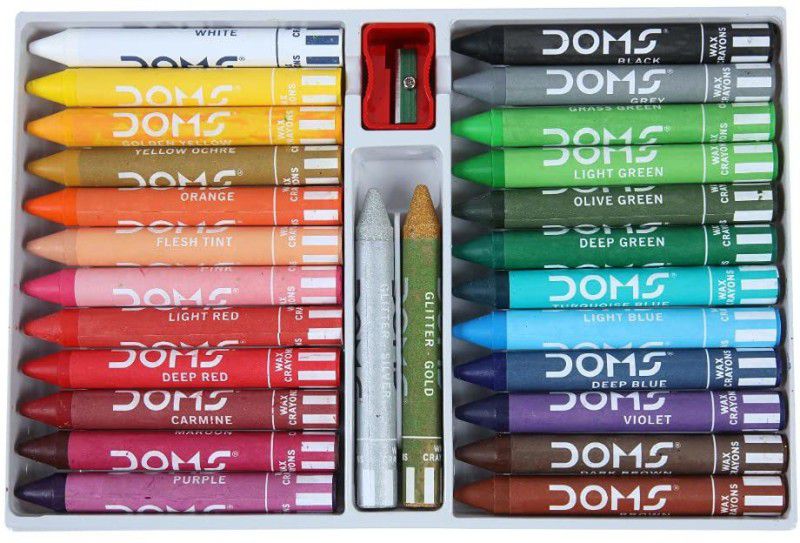 DOMS Jumbo Wax Crayon 24 Shades  (Set of 1, Multicolor)