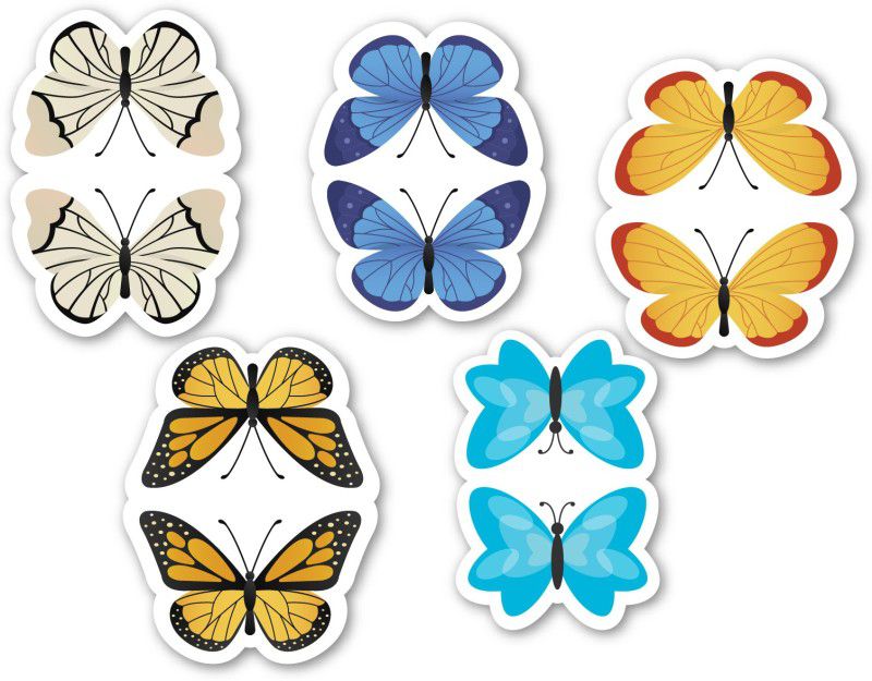 woopme Butterfly Design BM-184 Magentic Bookmark  (Bookmarks, Multicolur)