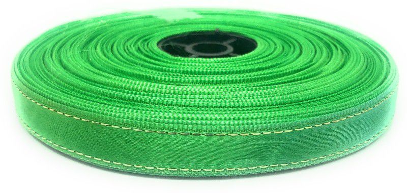 Lace styles KAV7446-LGREEN Lace Styles 1/2" INCH 2 LINE JARI ON EDGE SATIN RIBBON DOUBLE FACE RIBBON LGREEN Lace Reel  (Pack of 1)