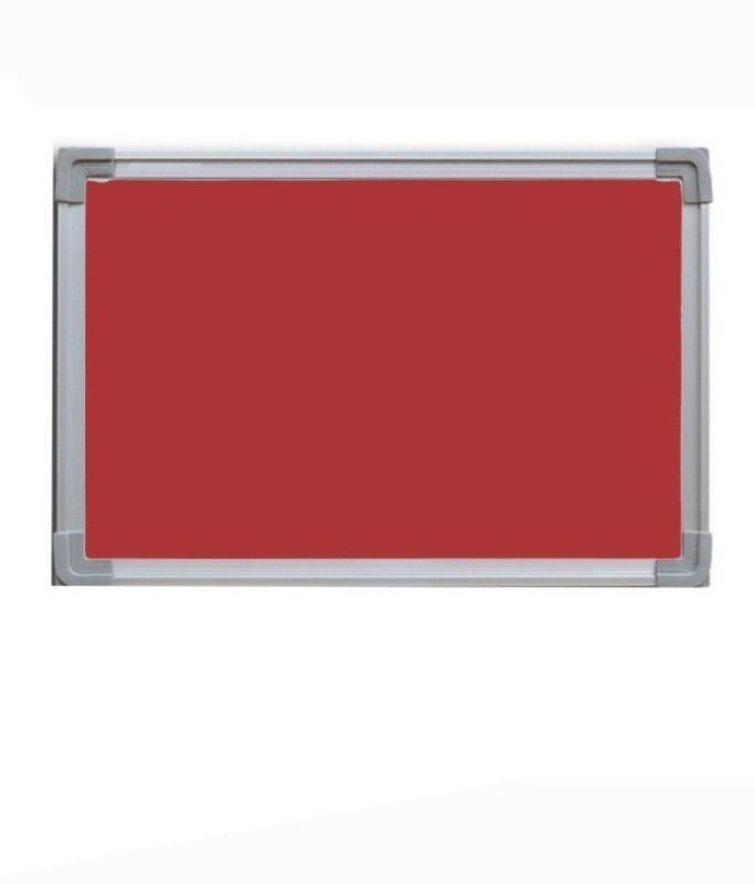DCENTA Notice board or Pin up board Red Small 1' foot x 1.5' foot Soft Board Bulletin Board  (Red)