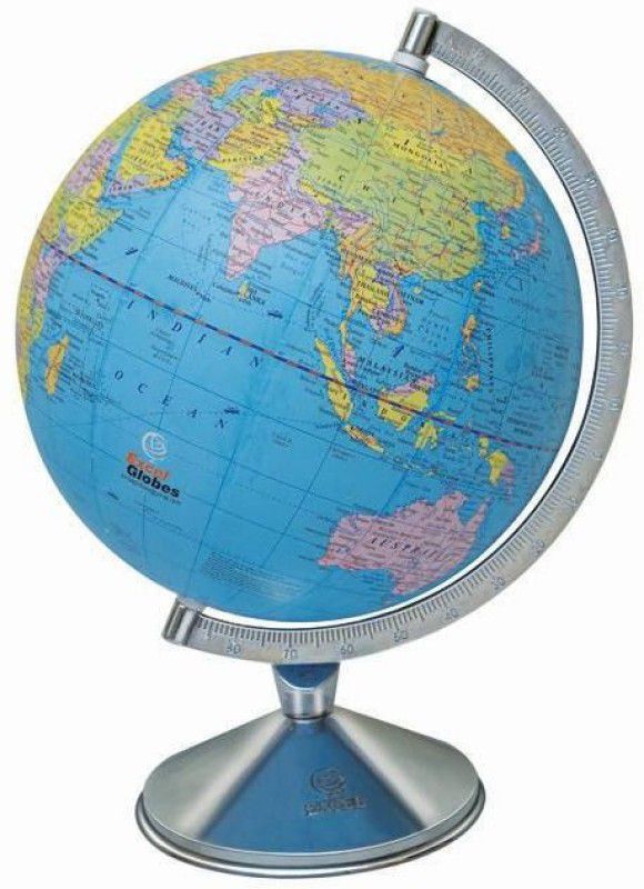 MSGLOBE GLOBE-5 INCH ENGLISH table top Worldwide World Globe  (5 inch blue)