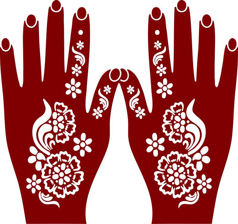 IVANA'S 2 Pcs Heena Tatto Stencil for Both Hand Set, India Henna Style, Hand Tattoo Sten encil, New Design Set for Women & Girls, Temporary Tattoo, Easy to Apply,D-1088 Heena Tatto Stencil  (Pack of 1, Modern / Latest / Floral / Indian / Ethnic)