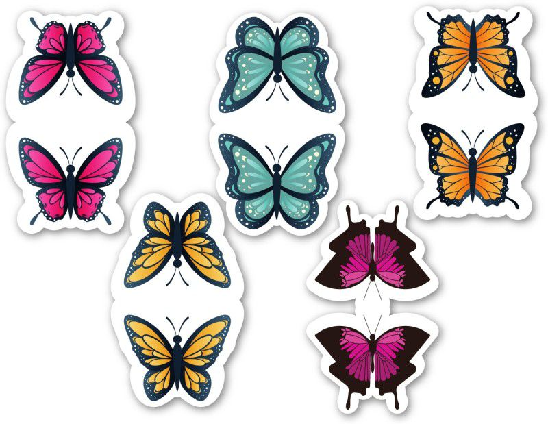 woopme Butterfly Design BM-142 Magentic Bookmark  (Bookmarks, Multicolur)