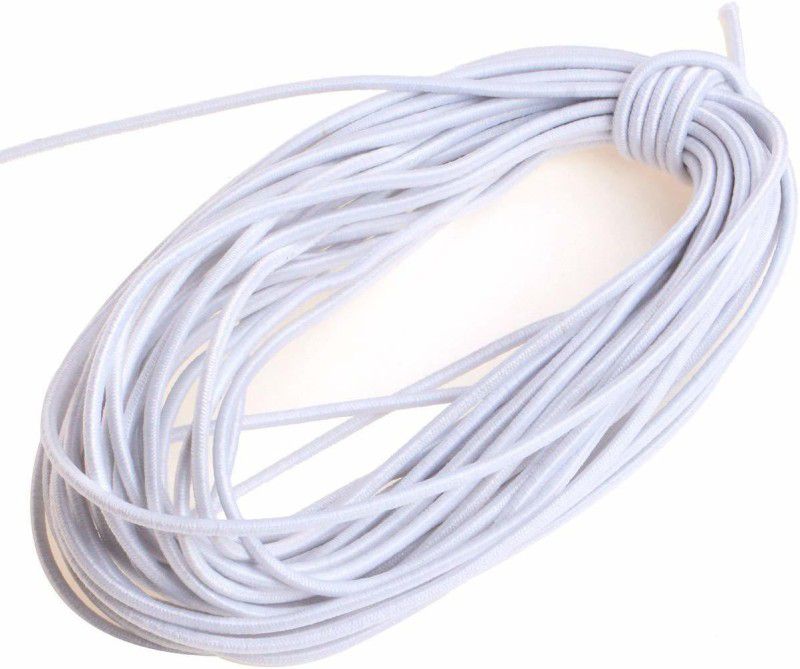 nawani Elastic Thread and Cord White Elastic  (10 m)