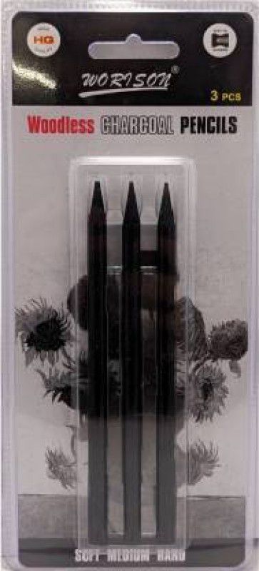 worisonn soft,medium,hard Pencil  (Pack of 3)