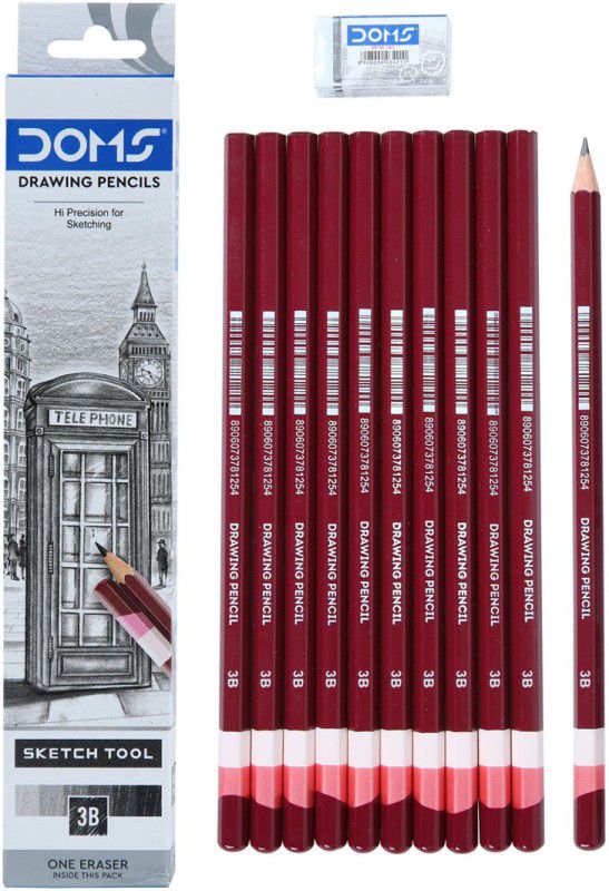 DOMS Drawing & Sketching - Grade 3B Pencil  (Pack of 40)