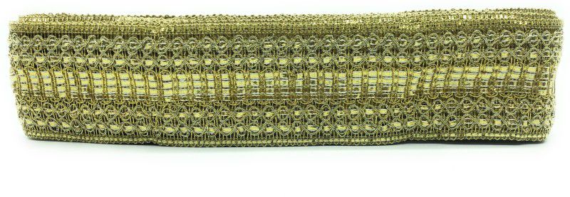 Lace styles KAV1009-GOLD Lace Styles 1.5"INCH GOTA HEAVY DESIGNER LACE FOR SAREE,KURTI,DUPATTA,LEHNGA(9METERS)LIGHT GOLD Lace Reel  (Pack of 1)