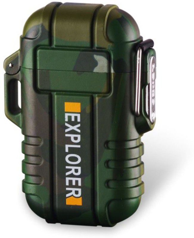 FD1 (P)Smoking Lighter USB Charging Electric Size Rechargeable Lighter Pocket Lighter  (Green)