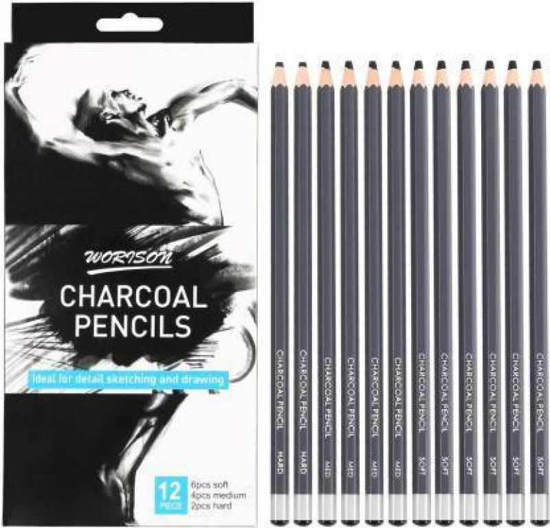 SMB ENTERPRISES DARK CHARCOAL & GRAPHITE Pencil  (Pack of 12)