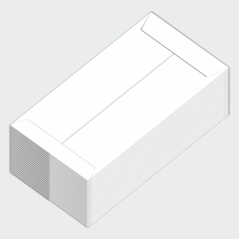 CHELNA White Envlp(9x4)_Pack 30 Envelopes  (Pack of 30 White)