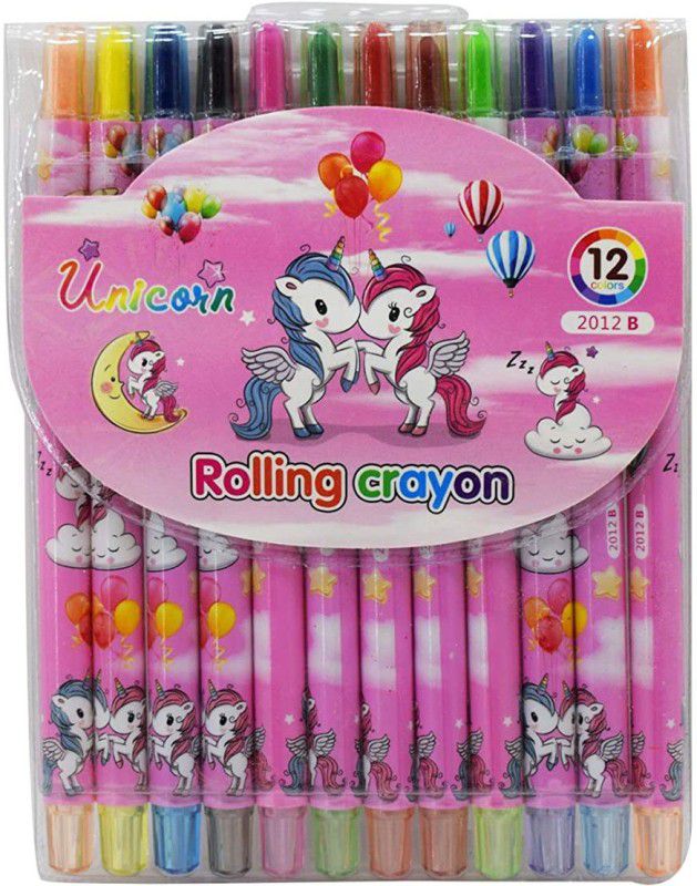 KIDICITI Rolling Colorful Twistup Crayons for Kids  (Multicolor)