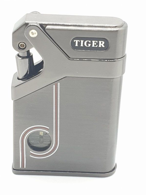 Ganapati First Quality Beautifully Designed Wind-Proof Tiger TW890 Cigarette Lighter Pocket Lighter  (black)
