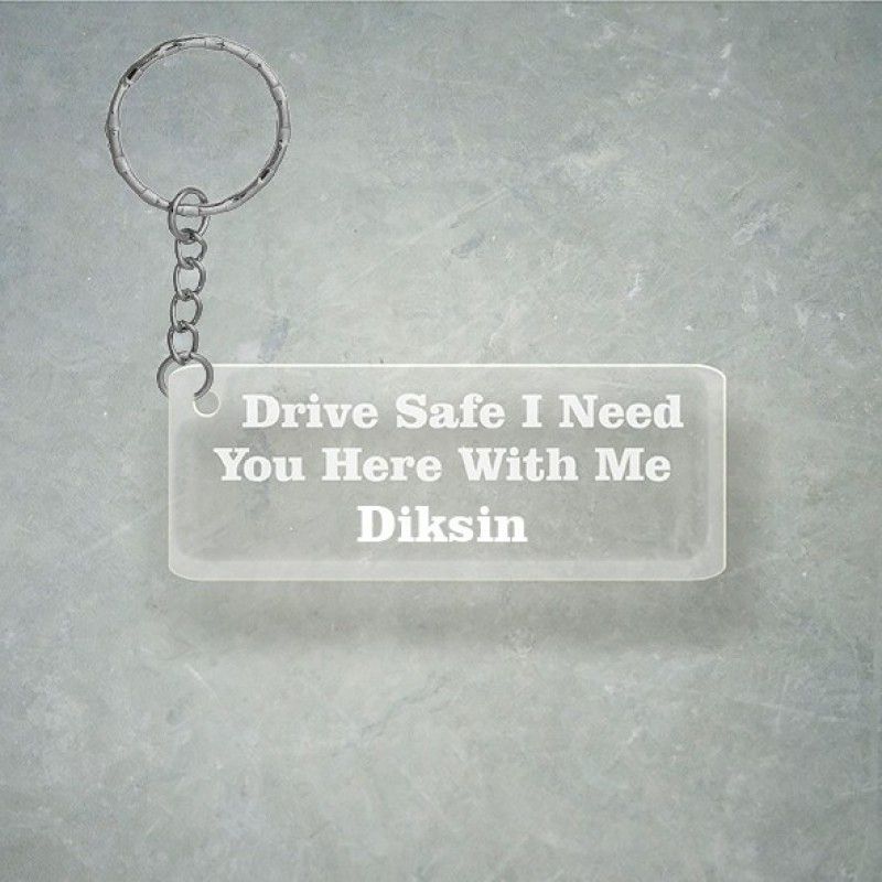 SY Gifts Drive SafeDesign With Diksin Name Key Chain