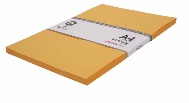 ARTREX Vibrant Series 80 GSM A4 Color Paper Gold Vibrant 100 Sheets (Pack of 2) A4 80 gsm Coloured Paper  (Set of 2, Gold)