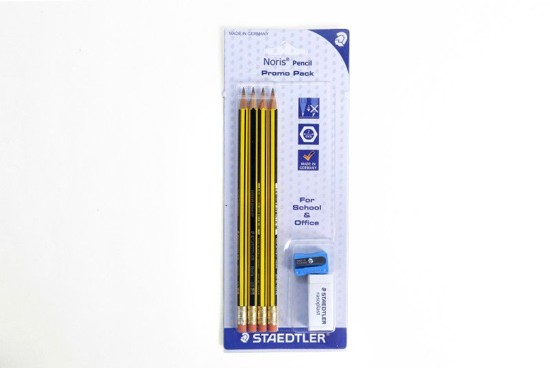 STAEDTLER Noris(4 HB Pencil + Eraser + Sharpener) Pack Pencil  (Pack of 6)