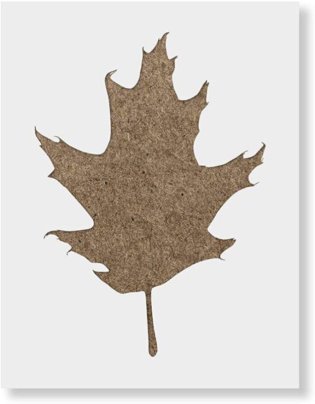 IVANA'S Art & Craft Mylar Stencil for Crafts and Decorations Size - 12" x 12" Inch USA12x12-311 Oak Leaf Stencil Stencil  (Pack of 1, Reusable DIY Art and Craft Stencil)