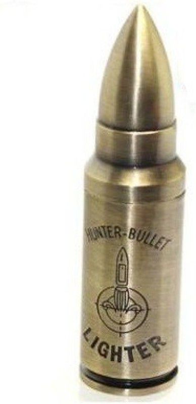 Skyble 100% NEW DESIGN BULLET SHAPE POCKET LIGHTER (GOLD) 100% new UNIQUE shape BULLET cigarette pocket lighter (golden) Pocket Lighter  (GOLD)