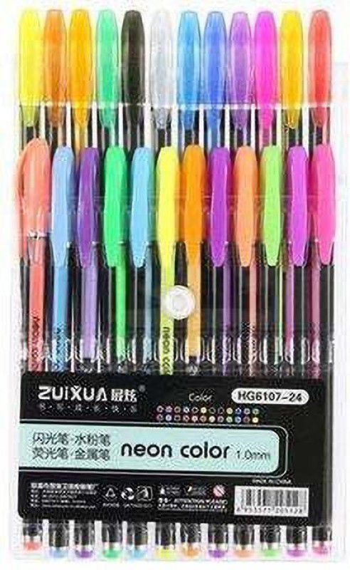 izone 24 platic Nib Sketch Pens  (Set of 24, multicoloe)