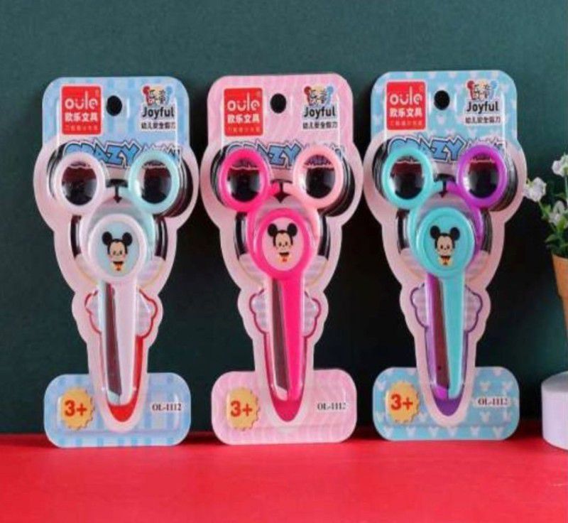 EasyToBuy SCISSORS MICKY MOUSE EAR Scissors  (Set of 3, Multicolor)