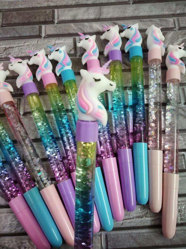 party assets Unicorn superfine Nib Sketch Pens  (Set of 12, Multicolor)