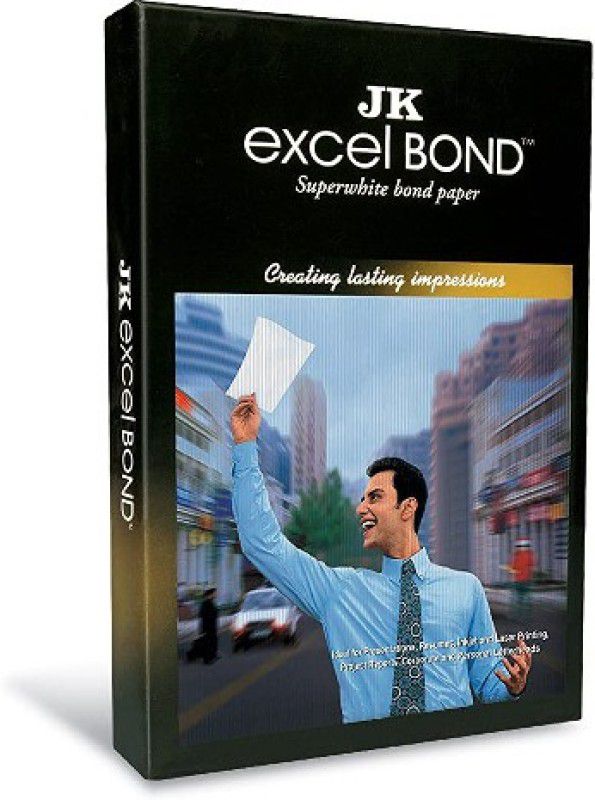 JK PAPER Excel Bond Superwhite Unruled A4 90 gsm A4 paper  (Set of 1, White)