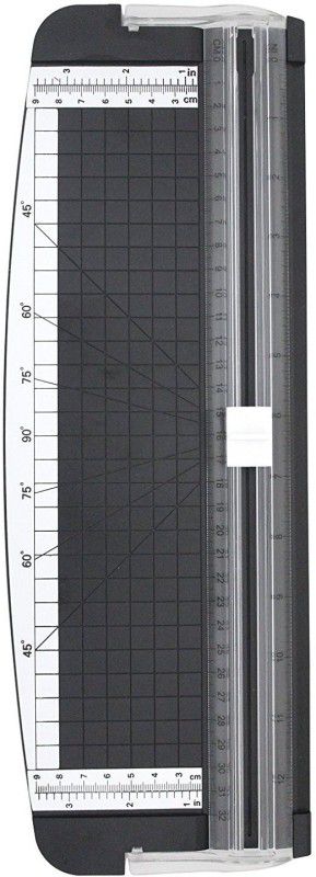 izone 1 Rubber Grip Corner Paper Cutter  (Set Of 1, Black)