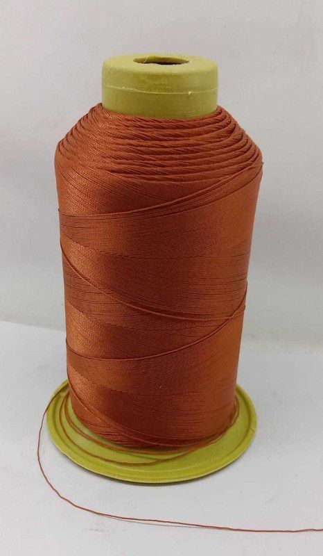 SHREE NIVASAN SALES Dark Orange Thread  (1500 m Pack of1)