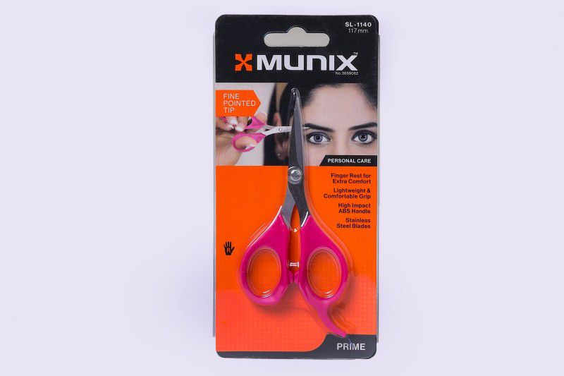 munix SL-1140 117mm/4.6'' Personal Care Scissors  (Set of 2, Multicolor)