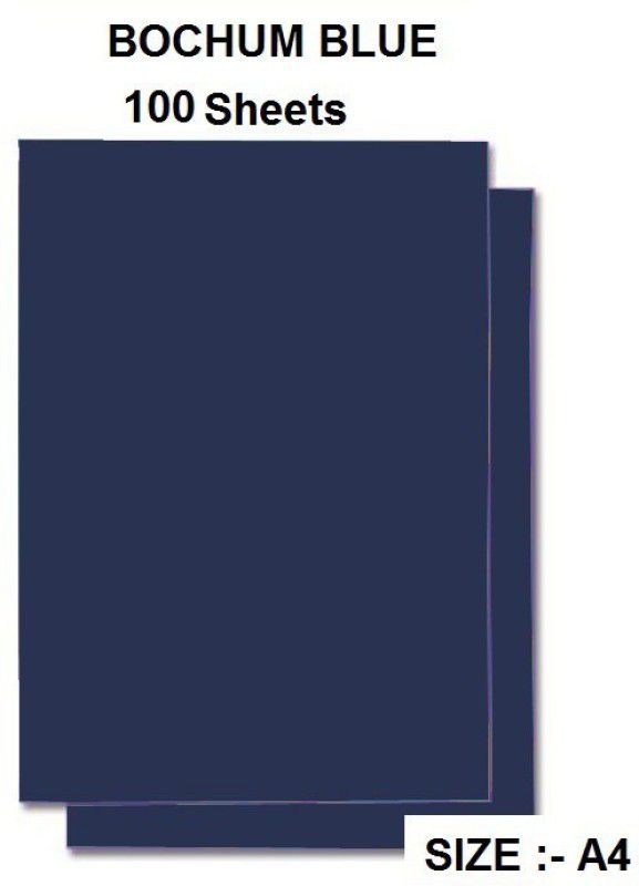 CVANU 250 BOCHUM BLUEA4size100 Unruled A4 250 gsm A4 paper  (Set of 1, BOCHUM BLUE)