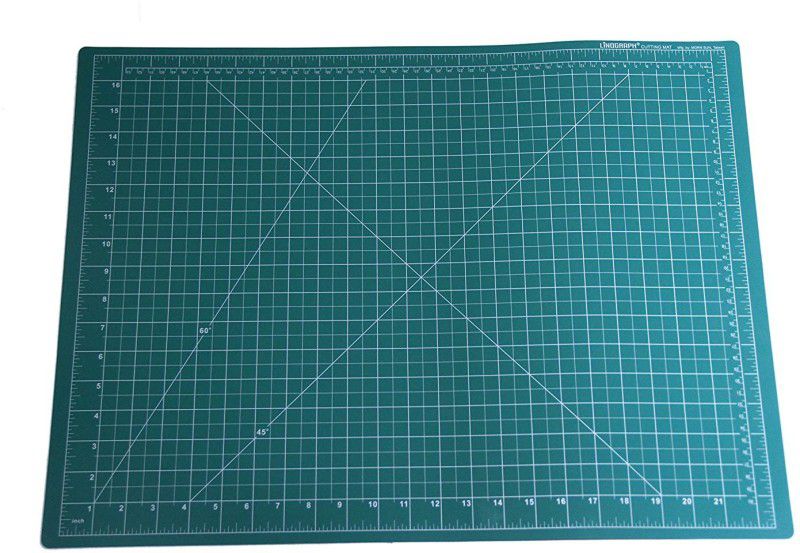 Asint Cutting Mat Self Healing Flexible Mat Double Sided Size A3 Size (18 X 12 inch) with Detail Knife- Crafts Steel Knife Cutter Tool with 5 Blades Cutting Mat  (12 inch x 18 inch)