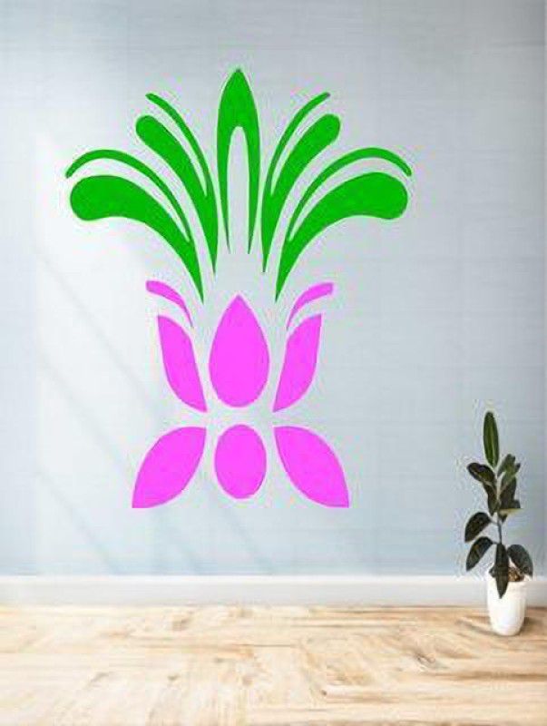 Real Trigon RT023 Wall Décor 12X16 Inch Stencil  (Pack of 1, Floral)