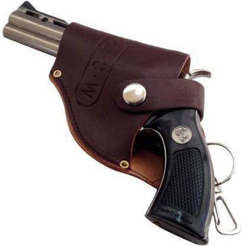 Shreevi Revolver Gun Banduk Shape Cigarette Gas Lighter Red Flame lightweight Refillable Revolver Gun Banduk Shape Cigarette Gas Lighter Pocket Lighter Pocket Lighter Pocket Lighter  (GREY)