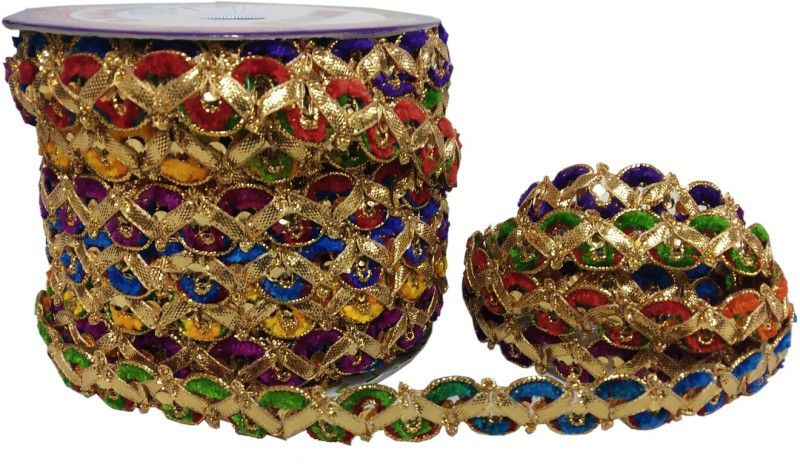Utkarsh WG0123 (20 Mtr Roll) of Ethnic Wear Gota Patti Embroidery Lace Reel  (Pack of 1)