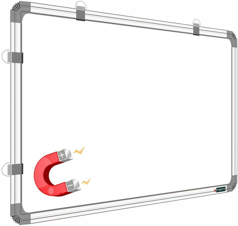 YAJNAS 2x2 feet Magnetic White Board, Dry Erase Premium Melamine Magnetic White Board for coaching (60 X 60 cm, Pack of 1 item) White board  (60 cm x 60 cm)