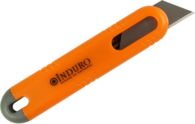 INDURO Utility Knife Plastic Grip Hand-held Paper Cutter  (Set Of 1, Orange)