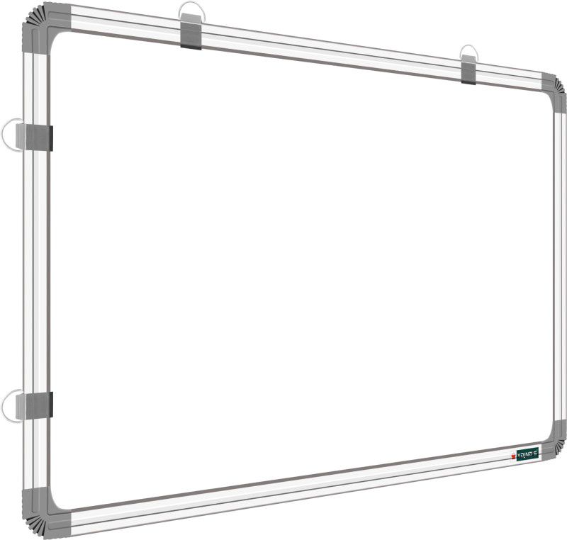 YAJNAS 3x4 Ft, Non Magnetic Double Sided Writing White board & Chalkboard White, Green board  (92 cm x 122 cm)