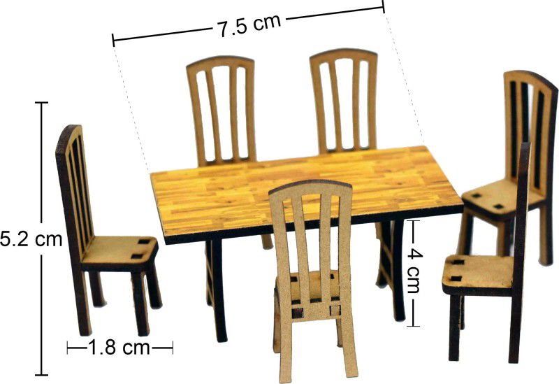 R D MODELS Dining table 6 seater (Scale 1:25) Model Building Kit
