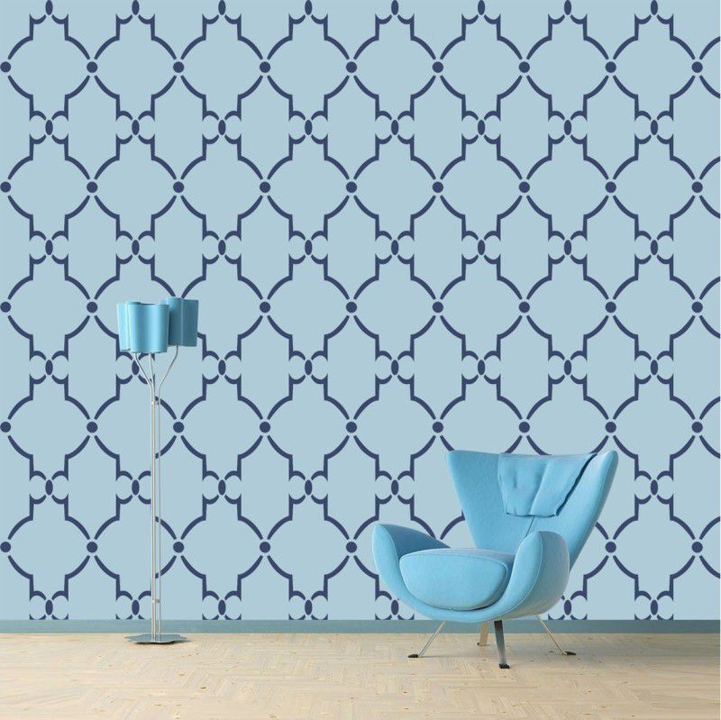 YMS Size:- 16" X 24" Delineate Cosmo Wall Stencil  (Pack of 1, RAJASTHANI PATTERN)