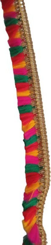 Kanha multi fency lace border dupta/ kurti / sarri lace (9m) Lace Reel  (Pack of 1)