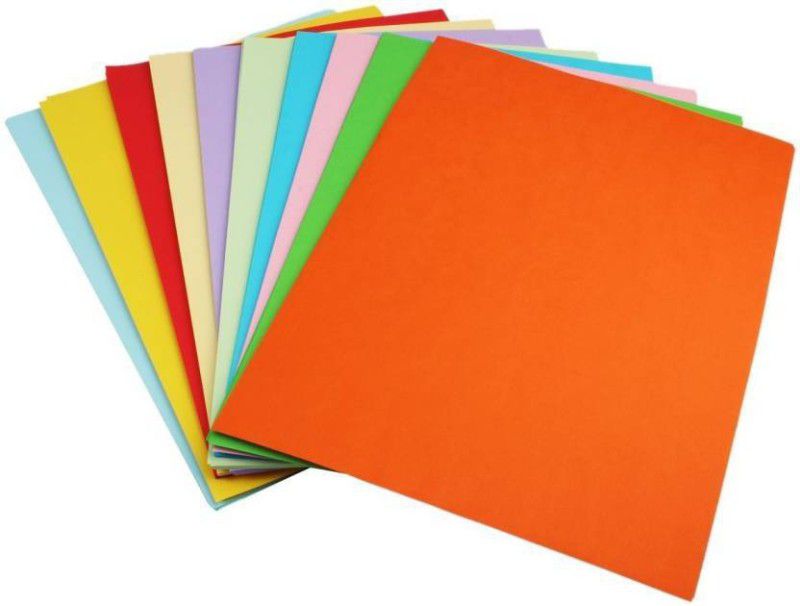 Shoppernation COLORS Unruled A4 60 gsm Coloured Paper  (Set of 1, Multicolor)